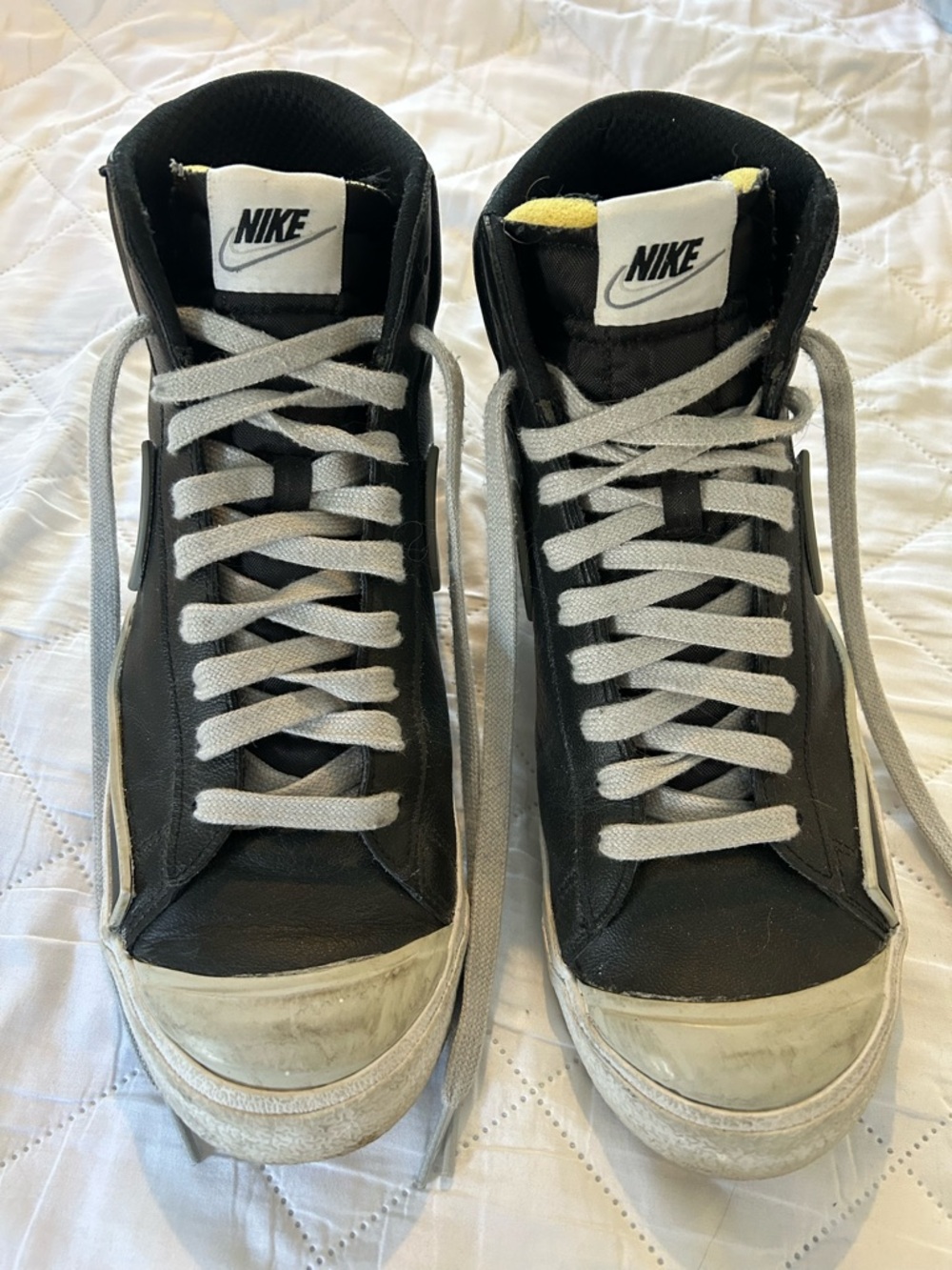 Nike Black and White High-Top Sneakers